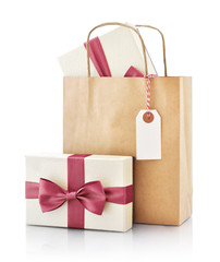 Paper bag with gift