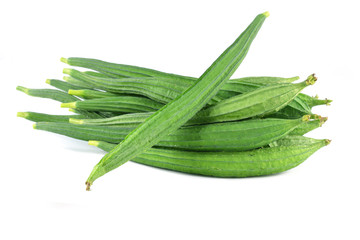 zucchini on white background