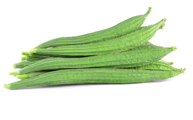 zucchini on white background