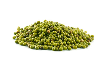 Mung beans isolated on white background