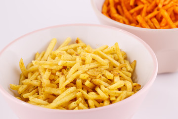 Potato chips in bowl