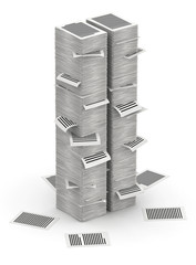 Pages paper stacks 3d isometry