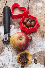 home-baked flour dessert with condensed milk