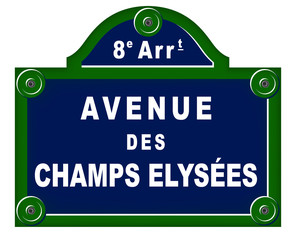 Obraz premium Parisian avenue plates