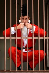 Santa in jail