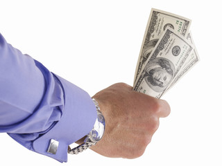 Hand with the money