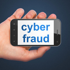 Privacy concept: Cyber Fraud on smartphone