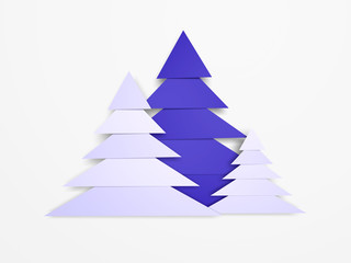 Fototapeta premium Abstrakte Weihnachtsbäume