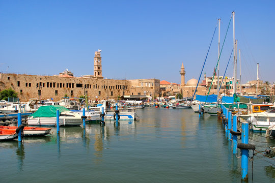 Old harbor. Acre, Israel.