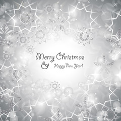Festive Christmas Background - Vector Illustration
