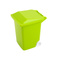 cassonetto verde - isolated recycling container