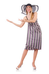 Woman in summer vacation concept