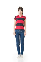 Fototapeta premium Asian woman, full length portrait