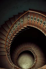 Zelfklevend Fotobehang Artist KB Kunstfoto van houten trappen