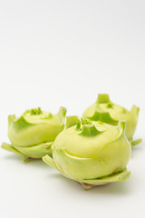 並んだコールラビ