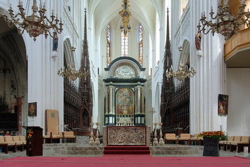 Choir and altar of the Cathedral of Our Lady in Antwerp