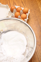 Whip the egg whites