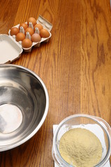 Ingredients of macaroon recipe