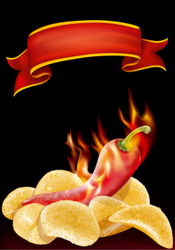 hot pepper and chips