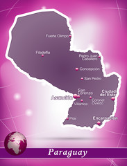 Paraguay Abstrakter Hintergrund in Violett