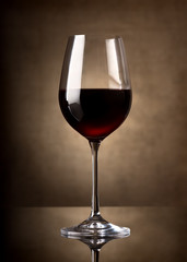 Wine on a dark background