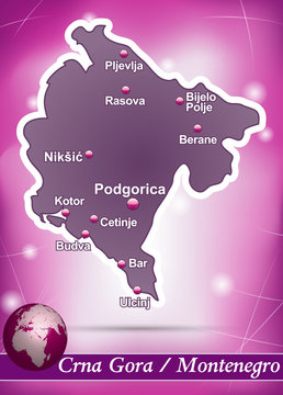 Montenegro Abstrakter Hintergrund in Violett