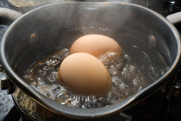 kochende Eier