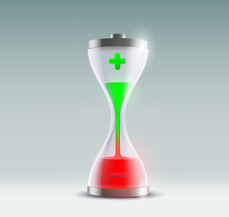 battery hourglass