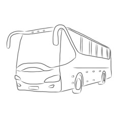 Sketch of a bus, автобус