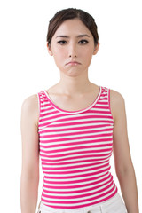 Fototapeta premium Asian sad pretty young woman