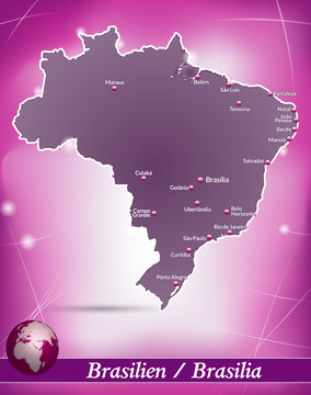 Brasilien Abstrakter Hintergrund in Violett