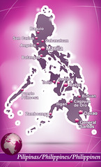 Philippinen Abstrakter Hintergrund in Violett