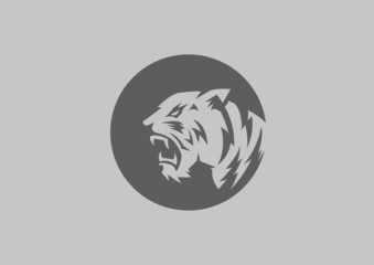 tiger head silhouette