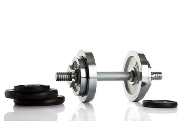 dumbbell isolated on white background