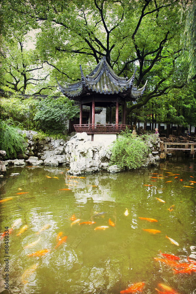 Poster yu garden, shanghai - china