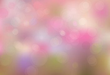 Vector pink bokeh background.