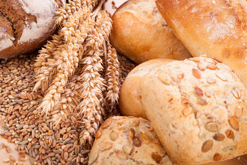 frisch gebackenes knuspriges brot detail