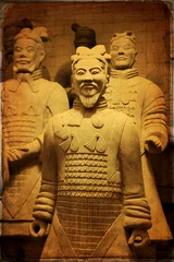 Wandcirkels aluminium Chinese terracotta army - Xian   © lapas77