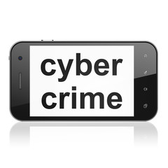 Safety concept: Cyber Crime on smartphone