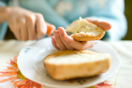 Br&ouml;tchen und Butter