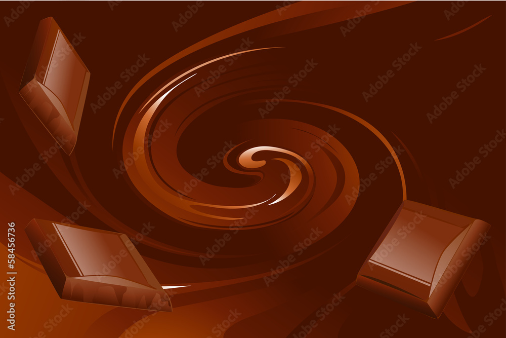 Wall mural abstract chocolate vector background