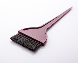 Black bristled paint brush