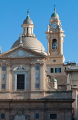 Fototapeta na wymiar Detail of city of Genoa in Italy