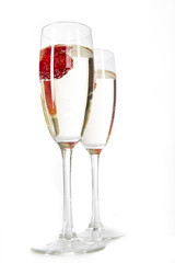 Pair of champagne flutes