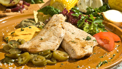 Grilled pork tenderloin mexican style