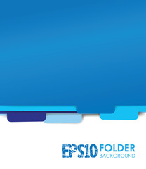 blue paper folder files