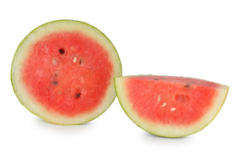 watermelon with clipping path over white background