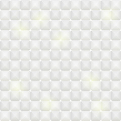 White Tile Seamless Pattern with Square Elements