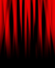 red drapes