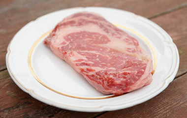 Kobe beef ribeye steak